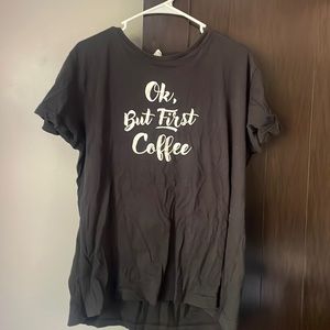 Black But first coffee shirt